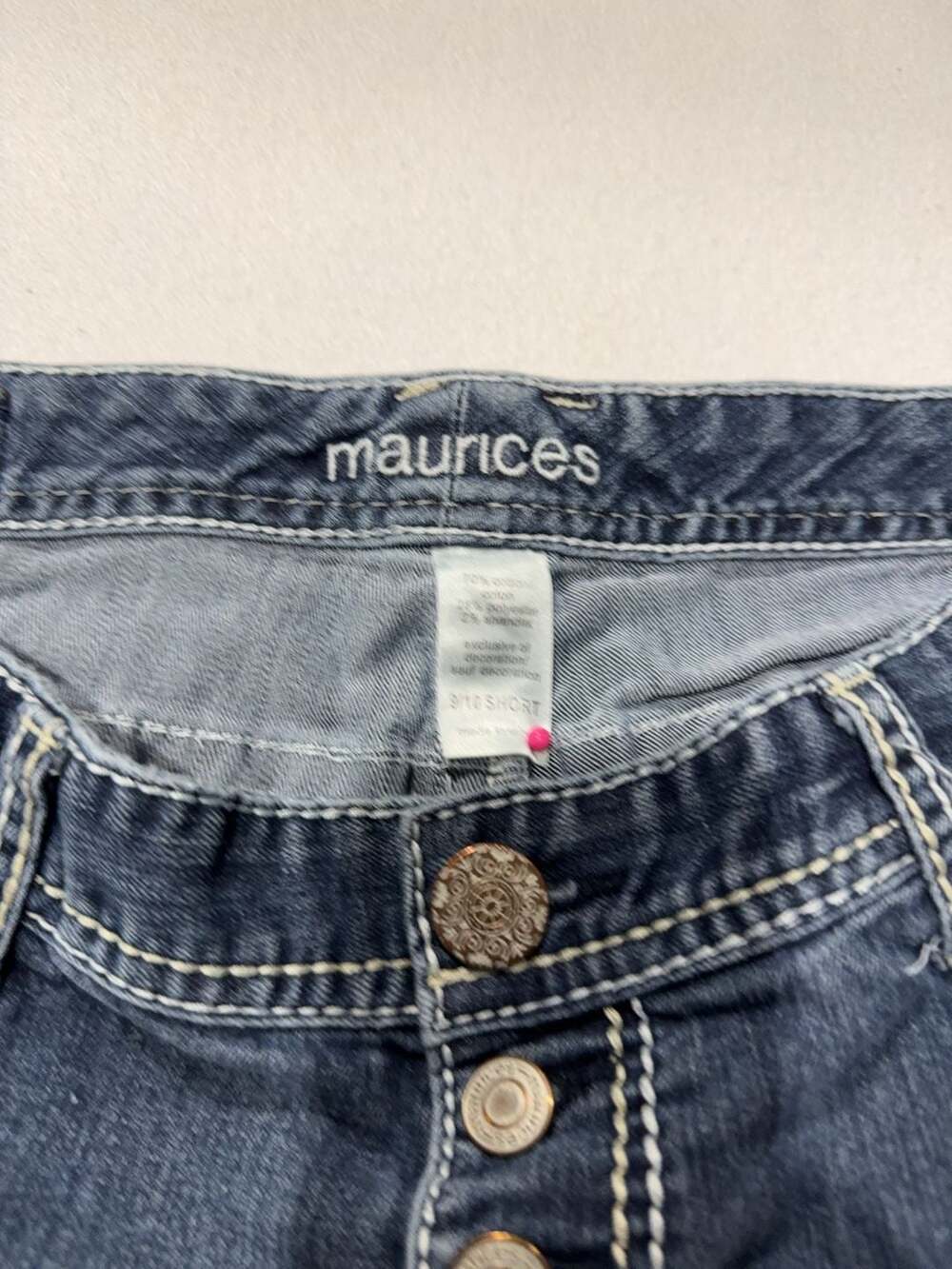 Maurices Jenna Jeans Women's Size 9/10 Short Button Fly Medium Wash - Picture 7 of 11